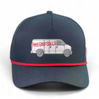 Free Golf Balls Van Golf Hat | Snapback Cap | Built-in Magnetic Ball Marker Holder + Marker Included | Free Golf Balls Van | Adjustable Black