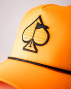 Perforated Rope Hat - Highlighter Orange