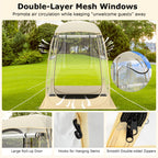 Instant Pop up Sports Tent with Carrying Bag and Floor Mat for 1-2/5-6 People