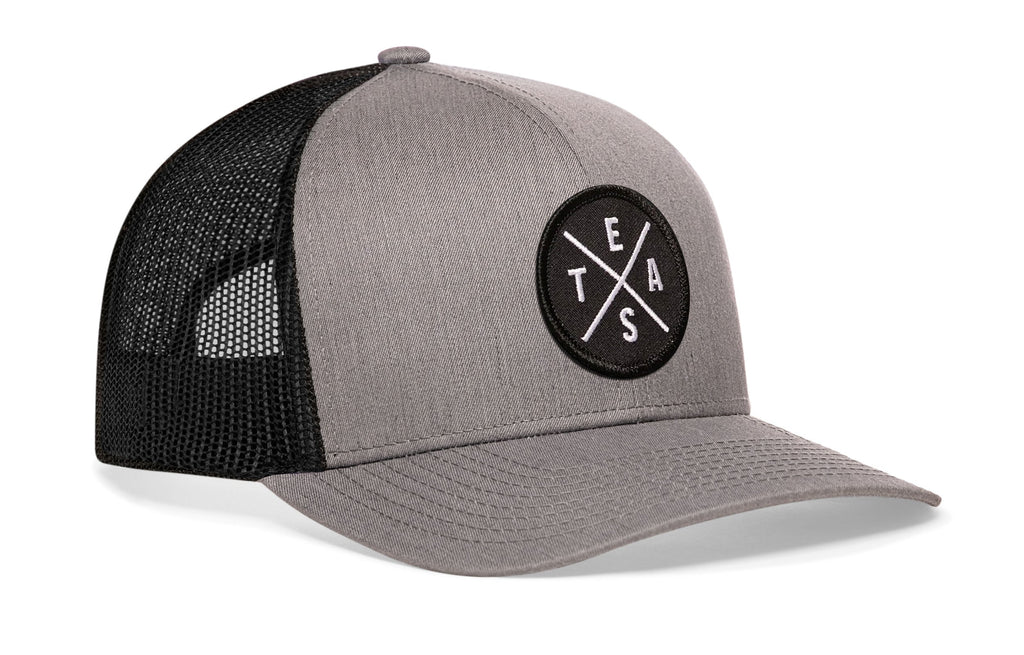 Te(X)As Trucker Hat  |  Gray-Black Te(x)as X Snapback