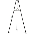 Tripod Game Hoist Deer Hanger 600 LBS Capacity Deer Skinning Rack-Black