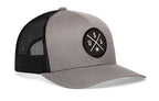 USA Trucker Hat  |  Gray-Black America Snapback