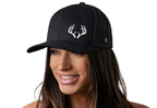 Buck Antler Trucker Hat  |  Black Buck Antler Snapback