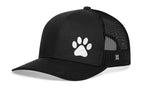 Paw Trucker Hat  |  Black Animal Print Snapback