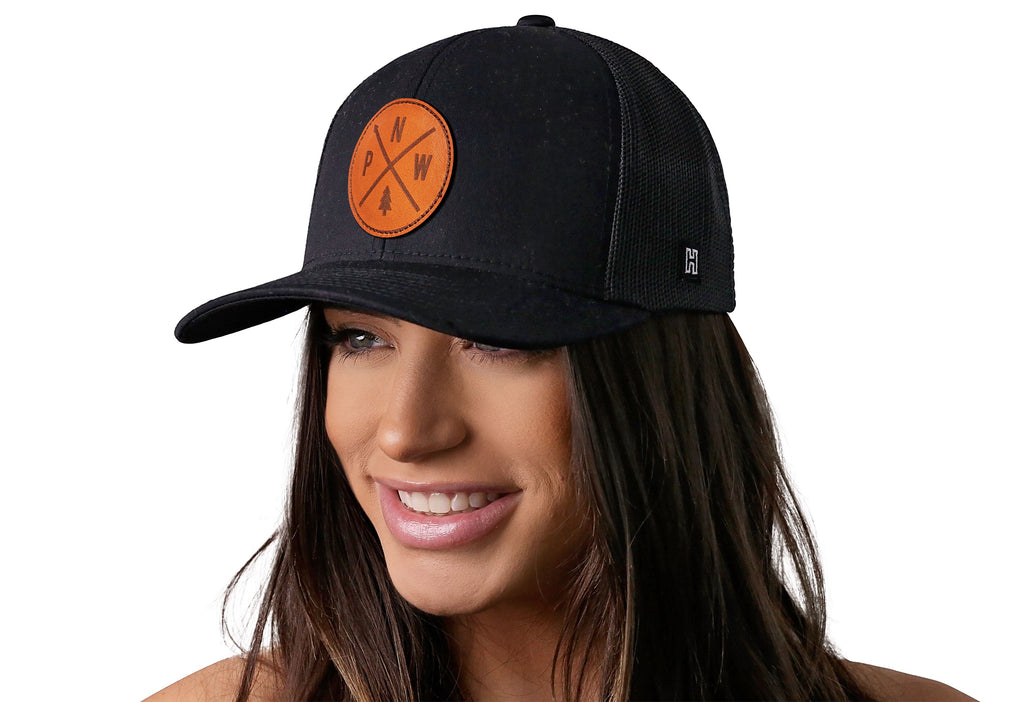 PNW Trucker Hat  |  Black PNW X Snapback