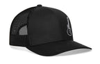 Electric Bass Trucker Hat  |  Black Electric Guitar Snapback