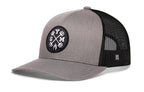 GYM Trucker Hat  |  Gray-Black Workout Snapback