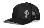 Cactus Trucker Hat  |  Black Cactus Snapback