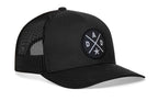 Dad Trucker Hat  |  Black  Snapback