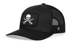 Pirate Flag Trucker Hat  |  Black Jolly Roger Flag Snapback