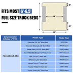 5.5-6.5ft Full Size Truck Bed Air Mattress Red
