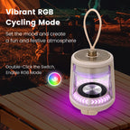 Outdoor Waterproof Camping Lantern Speaker with 3 LED Light Colors