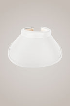 White Wide Brim Slide On Visor