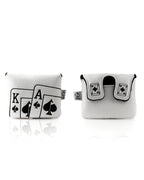 White Out Ace of Spades - Center Shaft Mallet Putter Cover