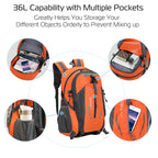 36L Outdoor Backpack Waterproof Daypack Travel Knapsack