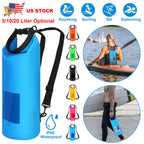 Floating Waterproof Dry Bag Floating Dry Sacks with Observable Window 10L Roll Top Lightweight Dry Storage Bag for Kayaking Rafting Boating Swimming C