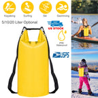 Waterproof Dry Bag Roll Top Dry Storage Backpack Keep Gear Dry w/ Detachable Shoulder Strap for Kayaking Rafting Boating Beach Swimming