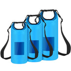 Floating Waterproof Dry Bag Floating Dry Sacks with Observable Window 10L Roll Top Lightweight Dry Storage Bag for Kayaking Rafting Boating Swimming C
