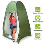1Person Outdoor Pop Up Toilet Tent Portable Changing Clothes Room Shower Tent Camping Shelter Privacy Tent w/ Carry Bag
