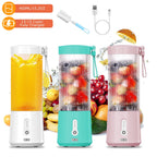 450ML/15.2OZ Portable Fruit Blender with 6 Blades Rechargeable Juice Cup for Shakes Smoothies Juice Personal Mini Fruit Mixer for Outdoor Gym Office