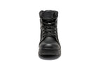 Botas Pro Black Men's 6 inch Side Zipper Rubber Sole Tactical Boots BMP111BK