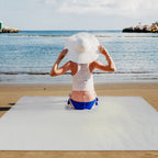 Portable Beach Blanket 4.6’ x 6.6’ Waterproof Foldable Camping Rug Pocket Sandproof Picnic Mat for Camping Picnic Hiking Grass Travel
