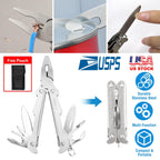 13-in-1 Pocket Knife Pliers Stainless Steel Outdoor Survival MultiTool for Camping Hiking
