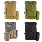 Adults Tactical Vest Military Airsoft Paintball Vest Camouflage Combat Vest for Hunting Army Fans CS War Game