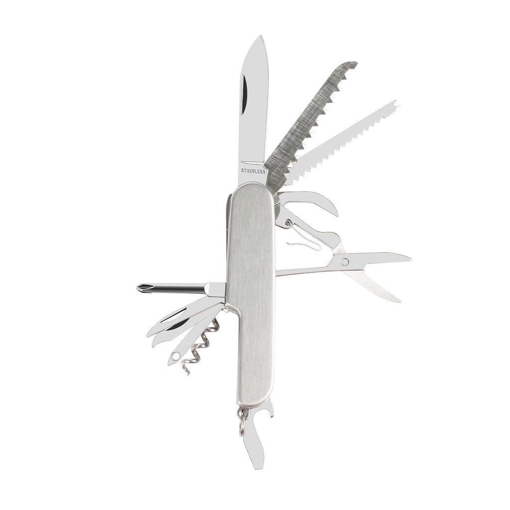 13-in-1 Multi Tool, 15-in-1 Pocket Knife, and Flashlight