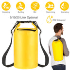 Waterproof Dry Bag Roll Top Dry Storage Backpack Keep Gear Dry w/ Detachable Shoulder Strap for Kayaking Rafting Boating Beach Swimming