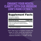 Lion's Mane Mushroom Extract Capsules