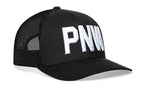 PNW Trucker Hat  |  Black PNW Snapback