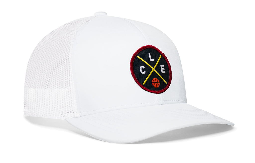Cleveland Trucker Hat  |  CLE X Basketball Snapback