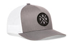 PNW Trucker Hat  |  Gray-White PNW X Snapback