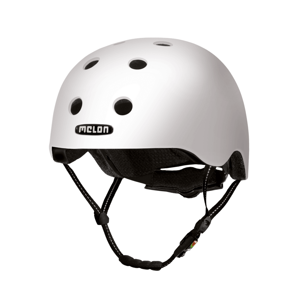 Bright White - Melon Helmet for skateboarding, biking, scooting, and commuting