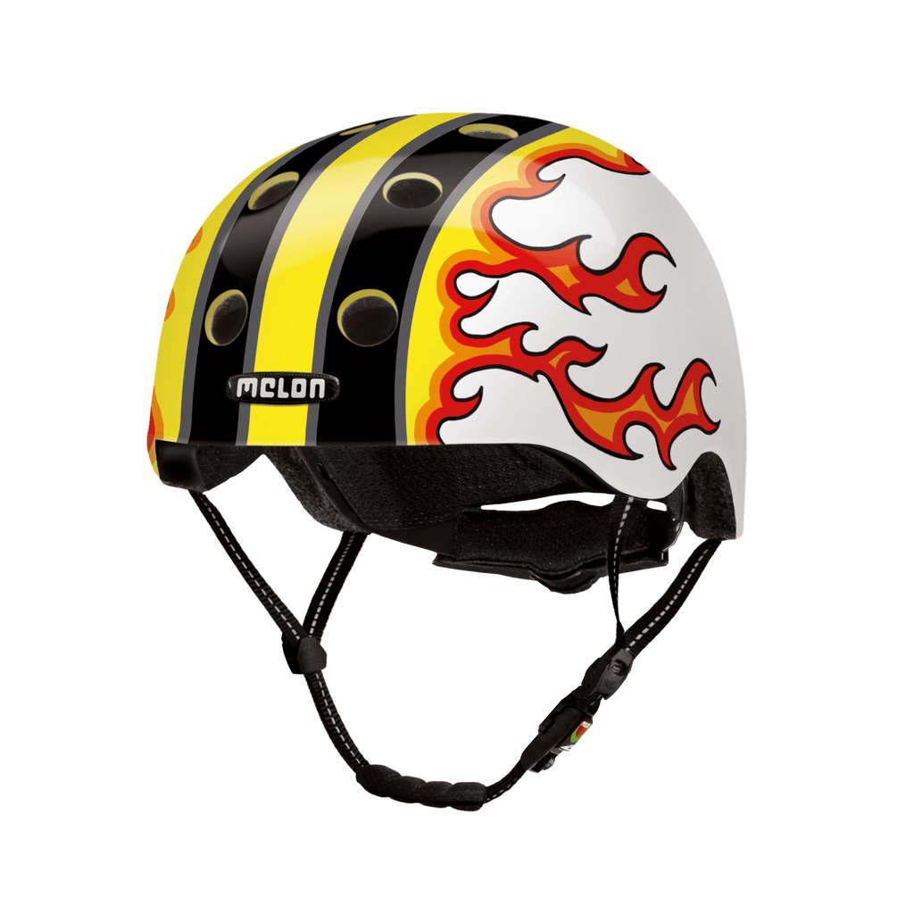 Fired Up - Melon Helmet for skateboarding, biking, scooting, and commuting