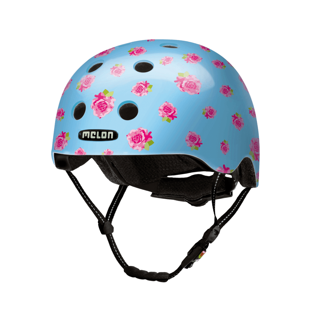 Flying Roses - Melon Helmet for skateboarding, biking, scooting, and commuting