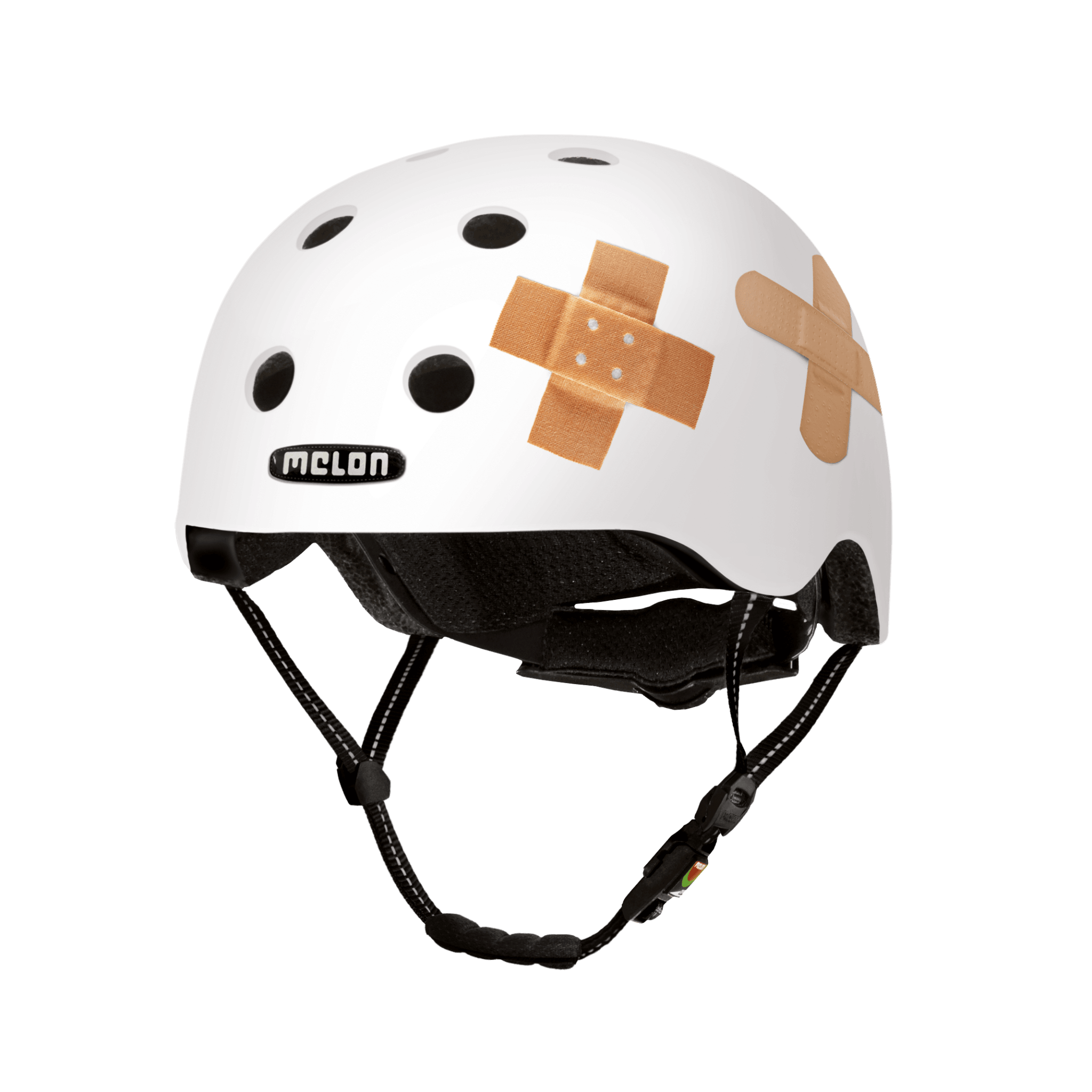 Plastered White - Melon Helmet for skateboarding, biking, scooting, and commuting
