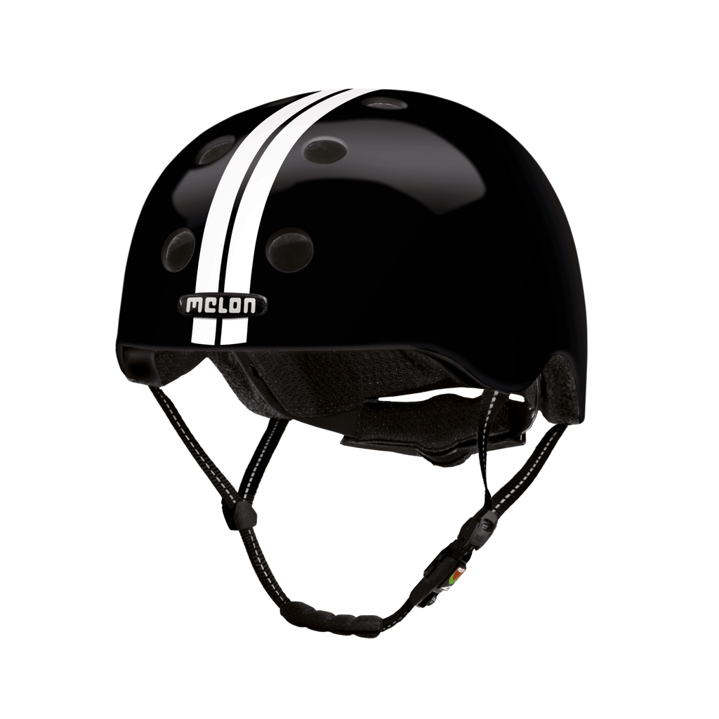Race Days Black - Melon Helmet for skateboarding, biking, scooting, and commuting