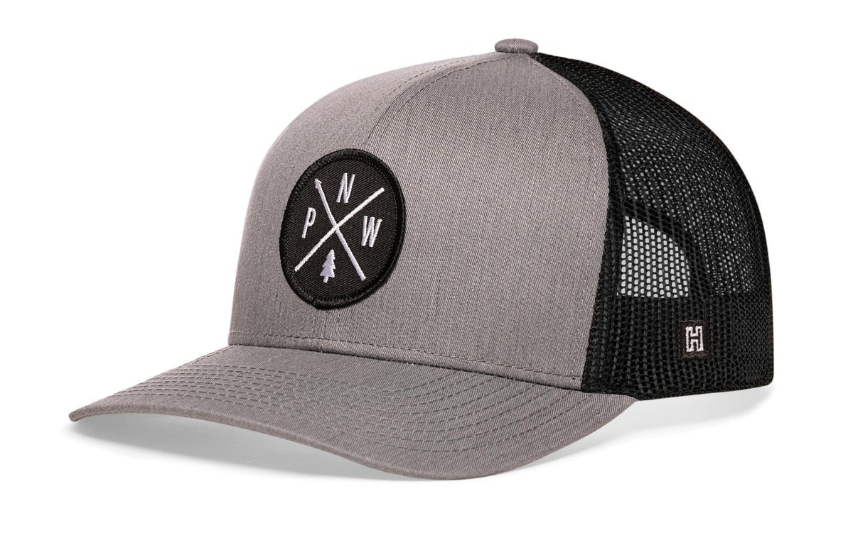 PNW Trucker Hat  |  Black PNW X Snapback