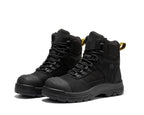 ROCKROOSTER Stowe Black 7 inch Composite Toe Leather Work Boots CP212BK