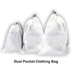 Ultralight Dual Pocket Clothing Stuff Sack Organizer