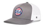 USA Stripes Trucker Hat  |  Black America Snapback