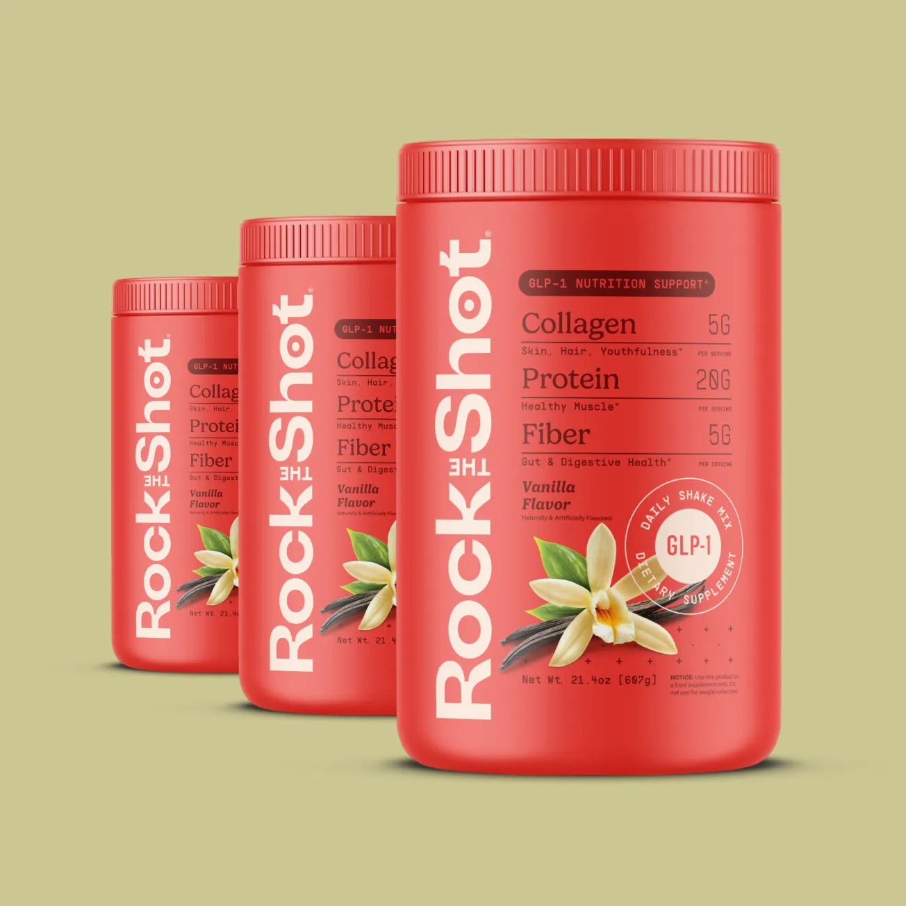 Rock The Shot - GLP-1 Daily Nutrition Shake | Protein, Collagen, Fiber & Essential Vitamins