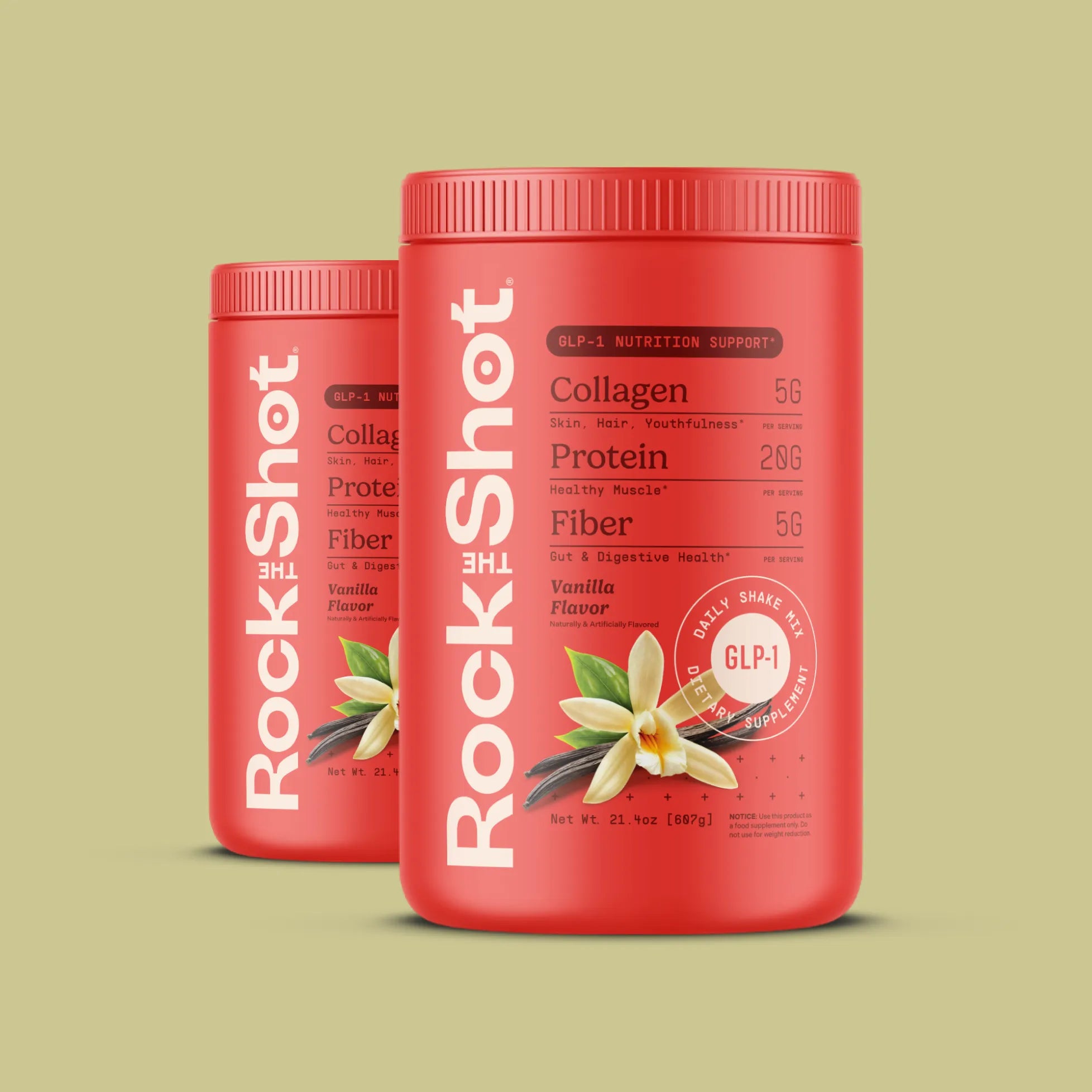 Rock The Shot - GLP-1 Daily Nutrition Shake | Protein, Collagen, Fiber & Essential Vitamins